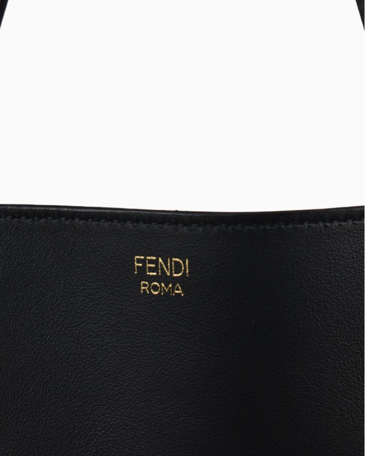 FENDl バック Bolsa Fendi Original Vitello Grace Large Flip Tote Preta Feminina